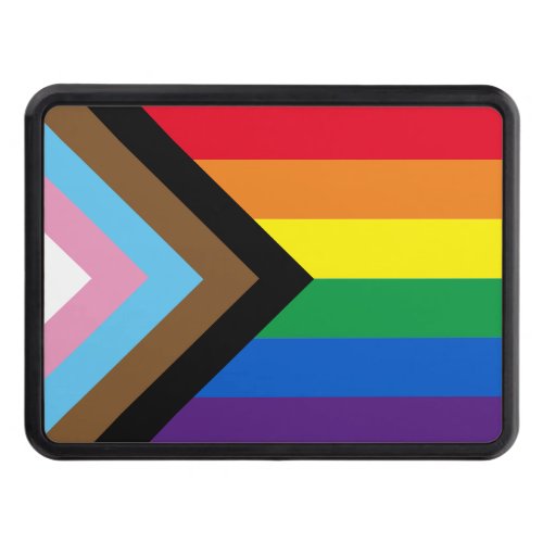 Inclusive rainbow Lgbtq gay diversity flag Hitch Cover