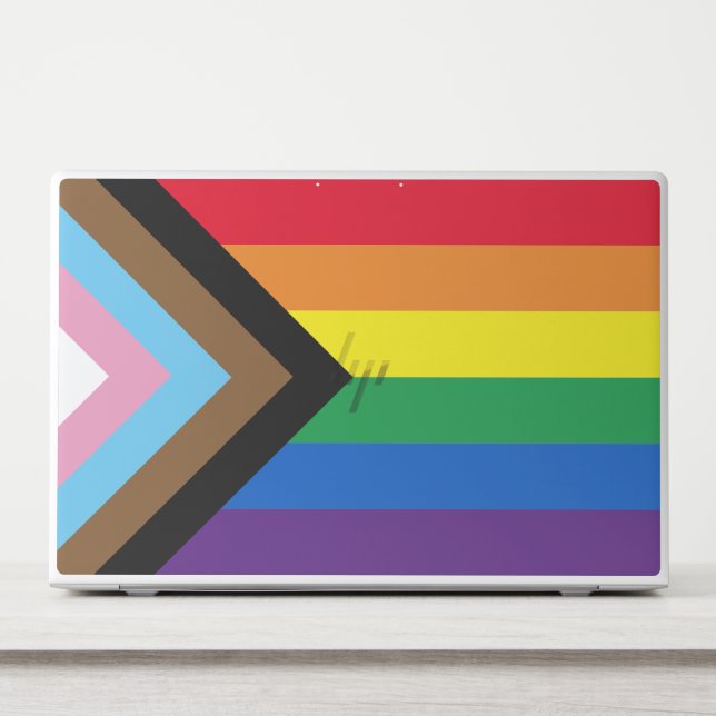 Inclusive rainbow Lgbtq gay diversity flag HP Laptop Skin (Front)