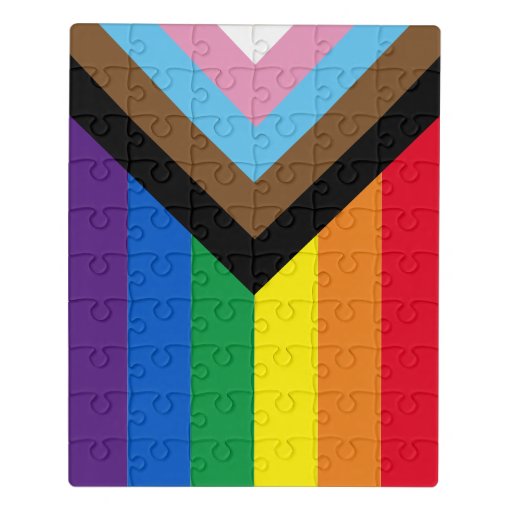 Inclusive Rainbow Lgbtq Gay Diversity Flag Jigsaw Puzzle Zazzle