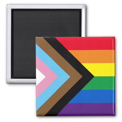 Inclusive rainbow Lgbtq gay diversity flag Magnet