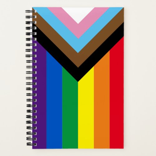 Inclusive rainbow Lgbtq gay diversity flag Notebook