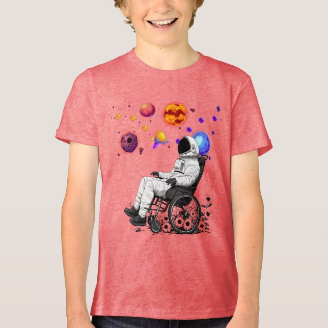 Inclusive Space Explorer Youth T-Shirt Tri-Blend Shirt (Front)