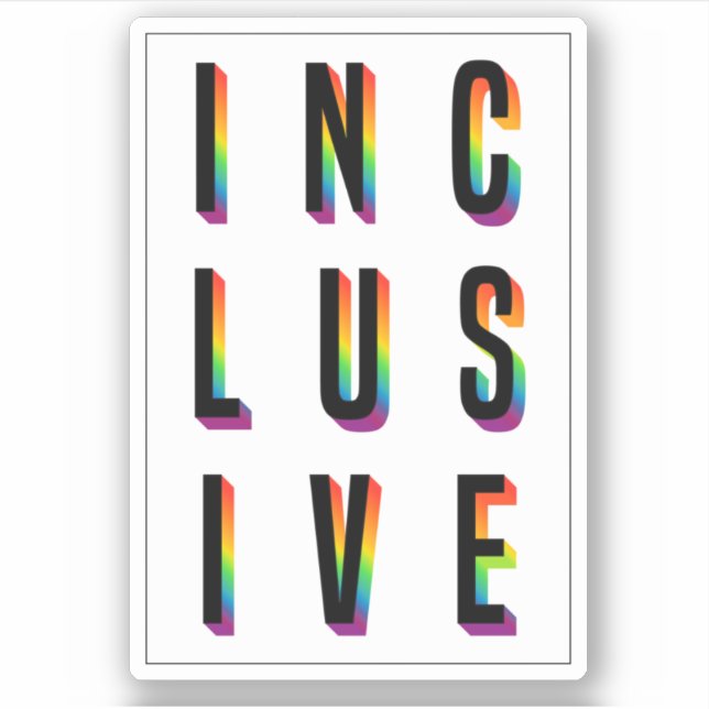 INCLUSIVE STICKER (Front)