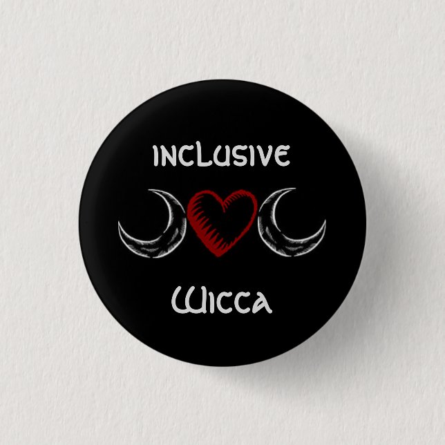 inclusive Wicca badge Pinback Button (Front)