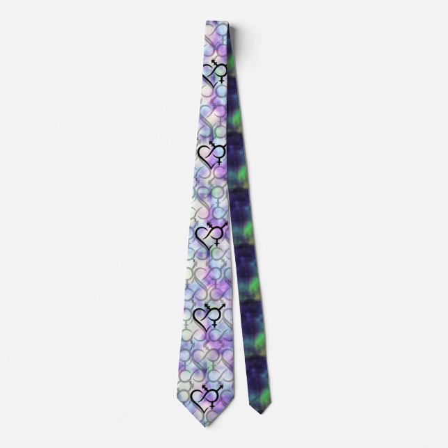 Inclusivity & Love Symbol Neck Tie (Front)