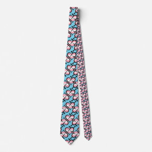 Inclusivity & Love Symbol TG Flag Neck Tie