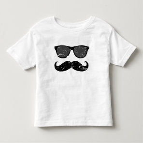 Incognito boy - funny mustache and sunglasses toddler t-shirt