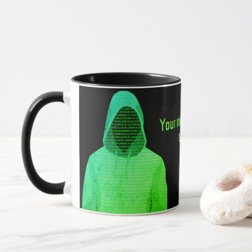 Incognito Cyber Hacker Computer Crime _ own slogan Mug