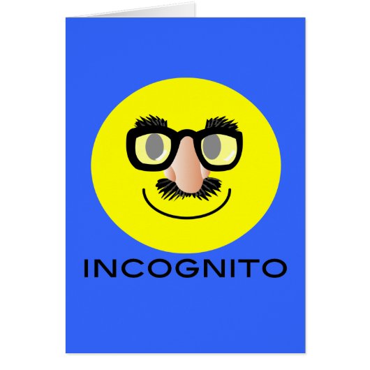 'incognito FACE CARD (Front)