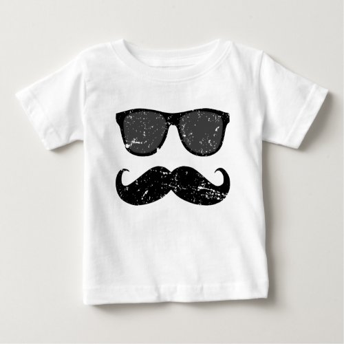 incognito _ funny mustache and cool shades baby T_Shirt