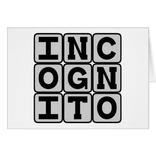 Incognito, Hidden in Anonymity Cards