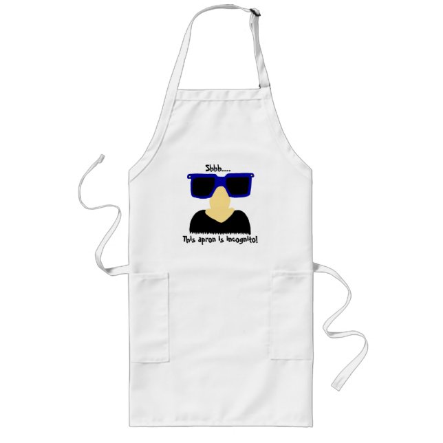 Incognito Mustache & Glasses Apron (Front)