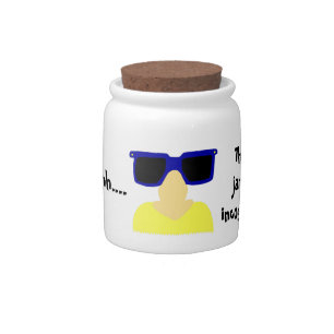 Incognito Mustache & Glasses Candy Jar