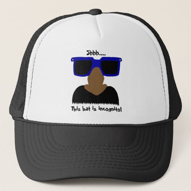 Incognito Mustache & Glasses Hat (Front)