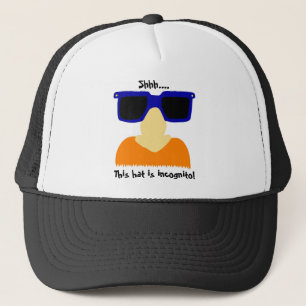 Incognito Mustache & Glasses Hat