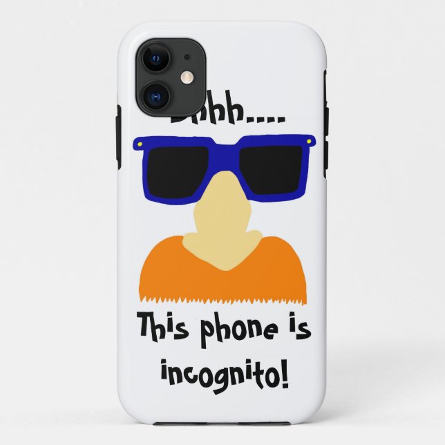 Incognito Mustache & Glasses iPhone 5 Case (Back)