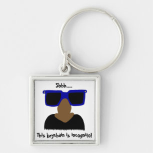 Incognito Mustache & Glasses Keychain