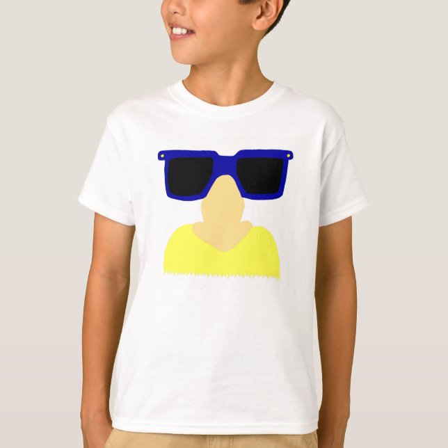 Incognito Mustache & Glasses Kids Basic T-Shirt (Front)