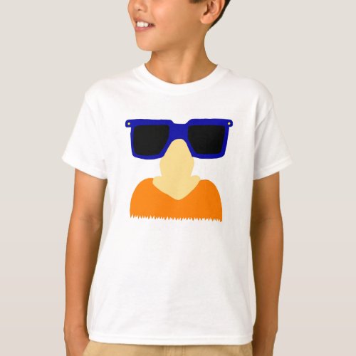 Incognito Mustache  Glasses Kids Basic T_Shirt