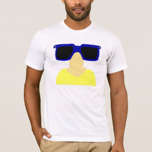 Incognito Mustache & Glasses Mens Crew Neck Tee