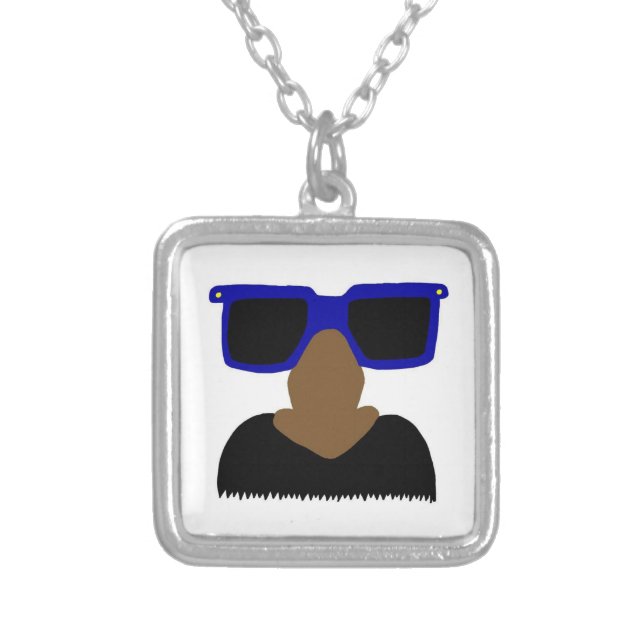 Incognito Mustache & Glasses Necklace (Front)