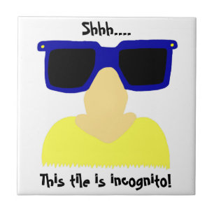 Incognito Mustache & Glasses Tile