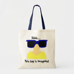 Incognito Mustache & Glasses Tote Bag