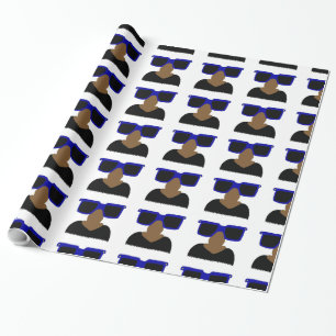 Incognito Mustache & Glasses Wrapping Paper