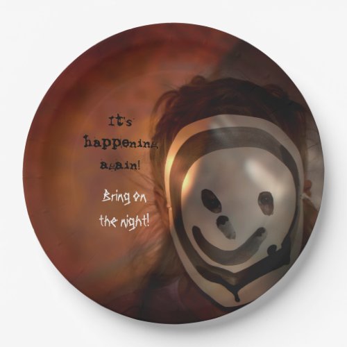 Incognito Spooky Costume Party Halloween Paper Plates