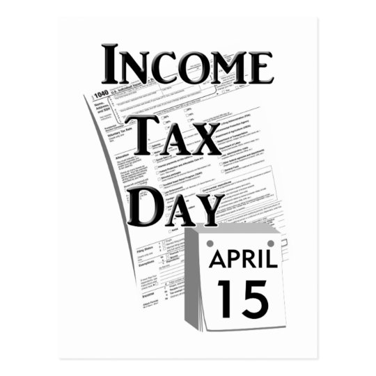 Tax Day Postcard