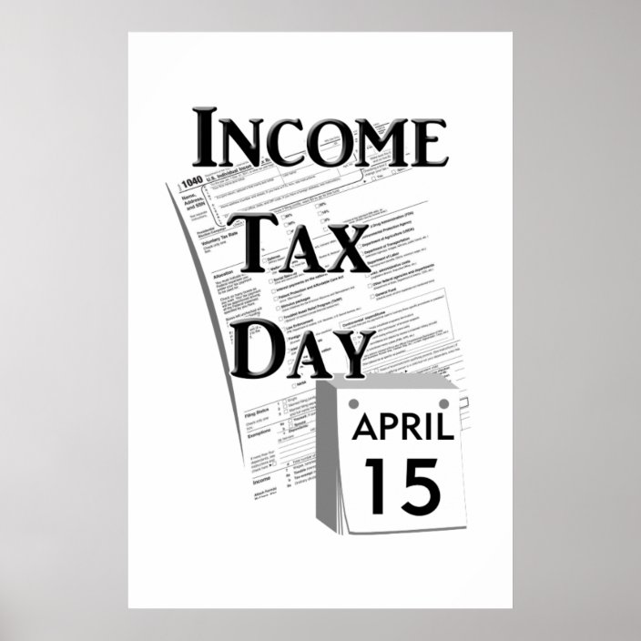 Tax Day Poster