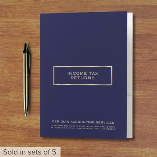Income Tax Folders for Accountants and CPAs