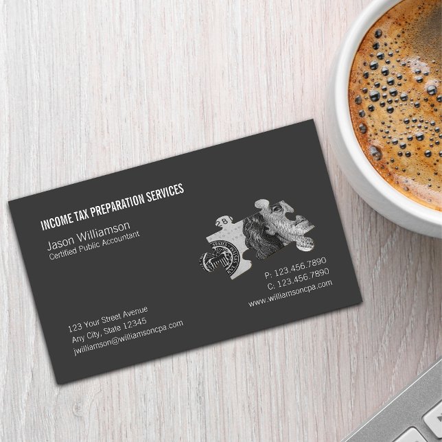 Income Tax Preparation   Business Card (Creator Uploaded)