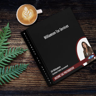 Income Tax Preparation Services 3 Ring Binder