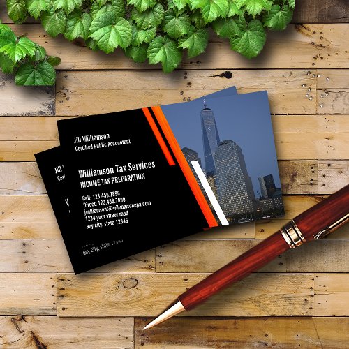 Income Tax Preparation Services Business Card