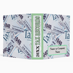 Income Tax Records Binder Organized - Accountant