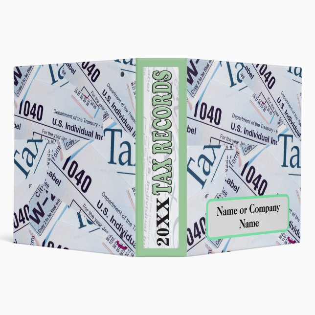 Income Tax Records Binder Organized - Accountant (Background)