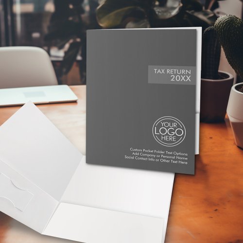 Income Tax Return Client Custom Pocket Folder