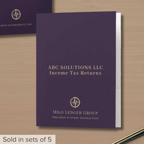 Income Tax Return Folders with Pockets - Product | North Red Vine