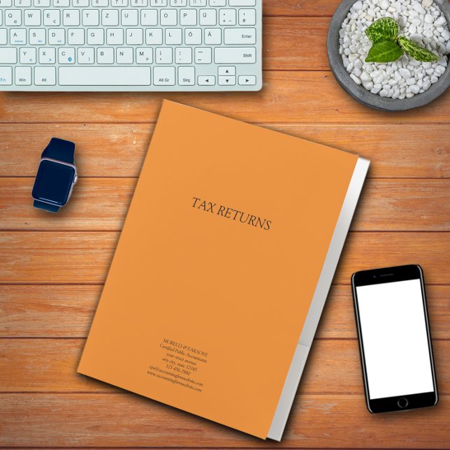 Income Tax Return Orange Pocket Folder (Creator Uploaded)