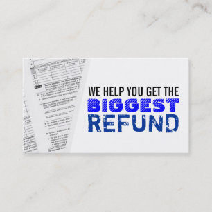 Income Taxes Business Cards