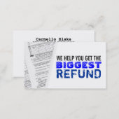 Income Taxes Business Cards (Front/Back)