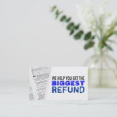 Income Taxes Business Cards (Standing Front)