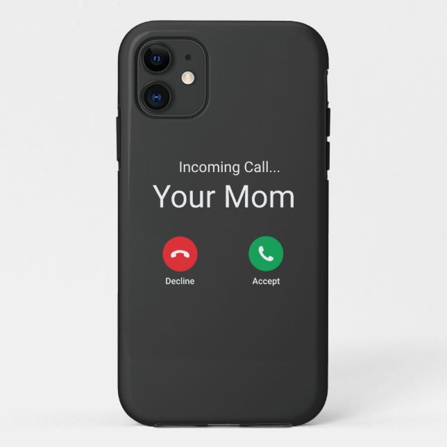 Incoming Call From Your Mom Case-Mate iPhone Case (Back)