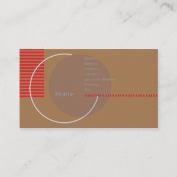 Incomplete Circle - Business Business Card by ZazzleProfileCards at Zazzle