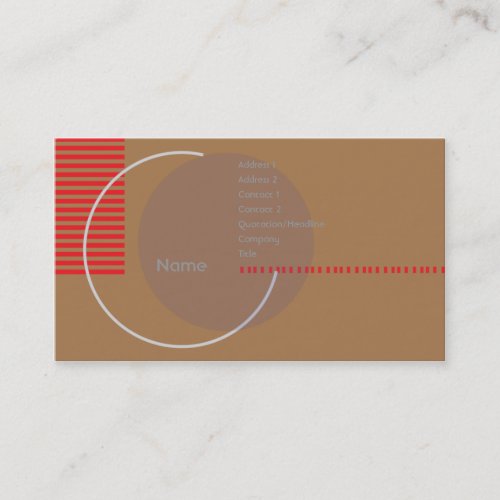 Incomplete Circle - Business Business Card Template