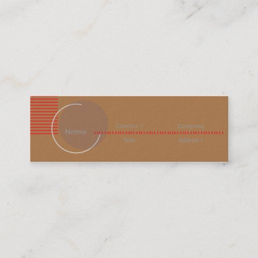 Customizable Incomplete - Skinny Business Cards