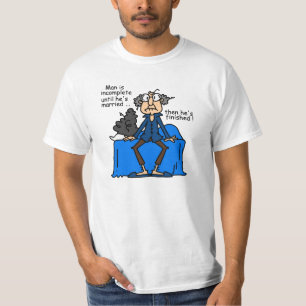 Incomplete Then Finished Marriage Humor T-Shirt