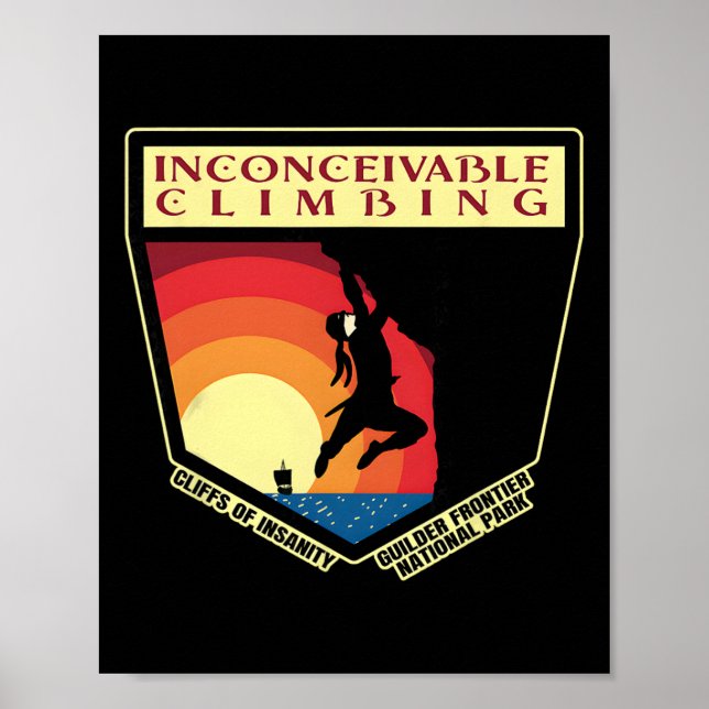 Inconceivable Climbing Cliffs Of Insanity Guilder  Poster (Front)