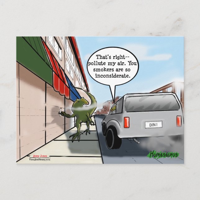 Inconsiderate Smoker? Postcard (Front)